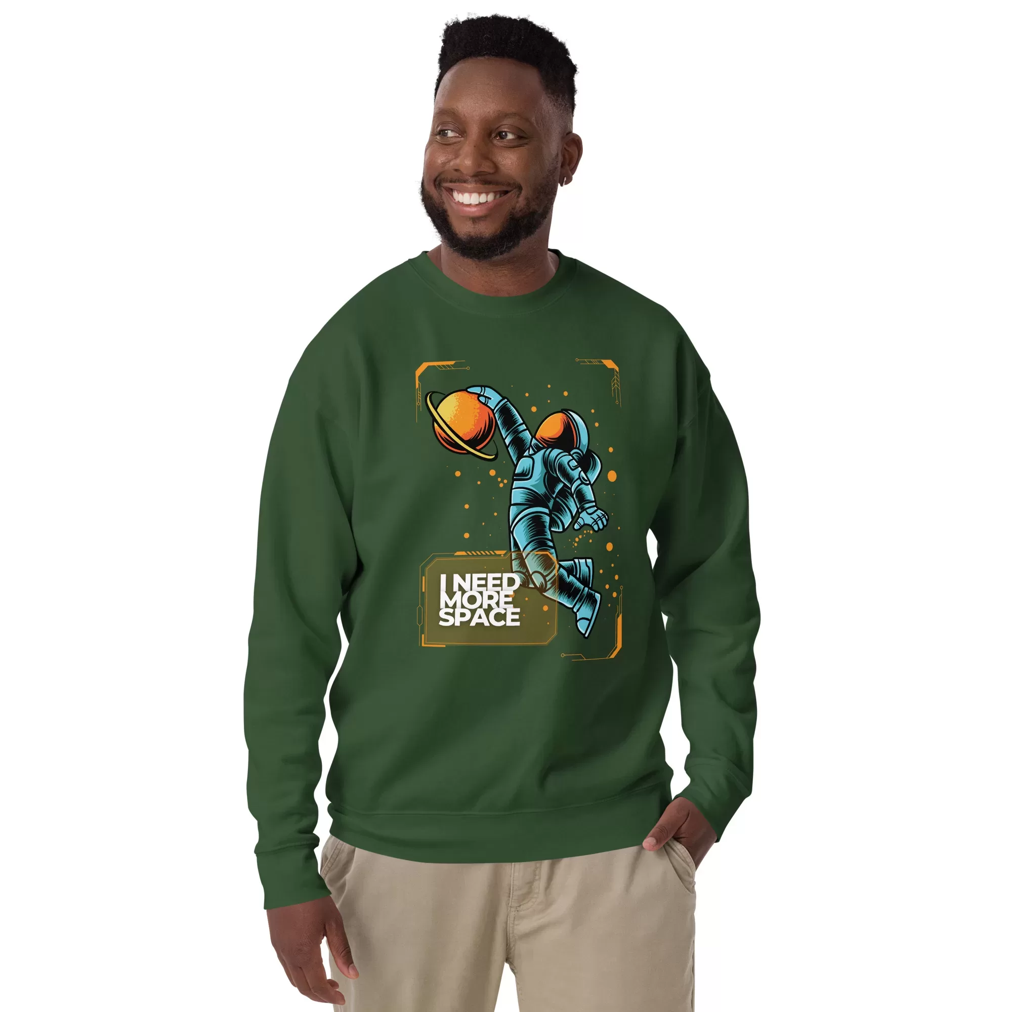 Men's I need More Space Premium Sweatshirt - Image 3